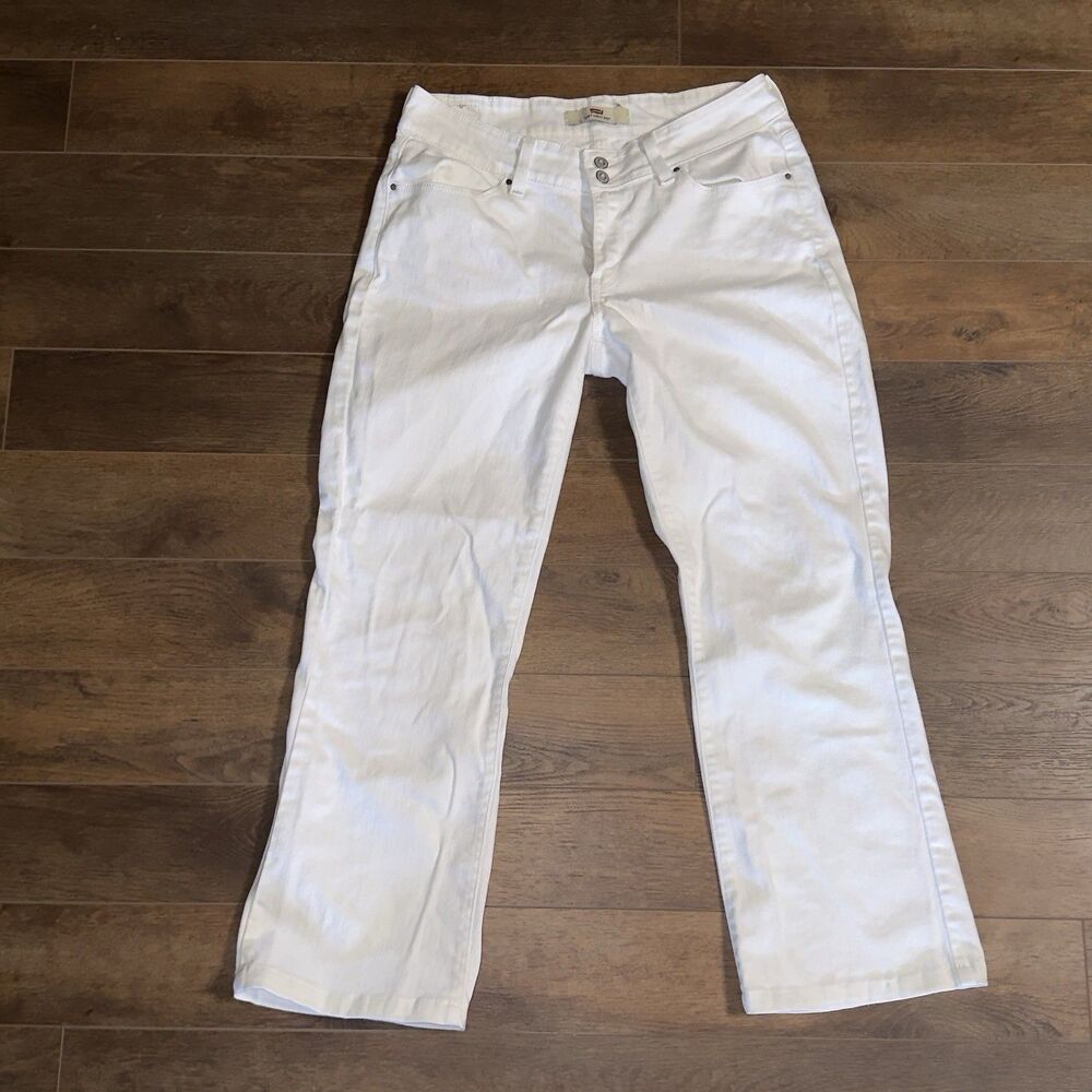 Levi's 529 Curvy Bootcut Cream Flare Jeans 10M